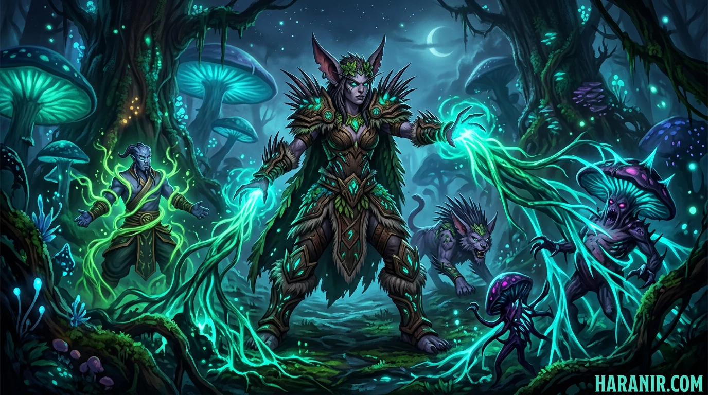 Best class pick for Haranir - Druid synergy with racials unique forms and nature fantasy in WoW Midnight