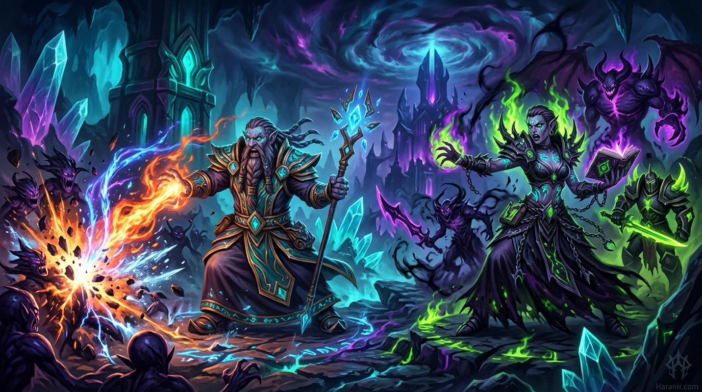 Haranir Mage and Warlock picks - caster viability versus nature race fantasy for Haranir best class debates