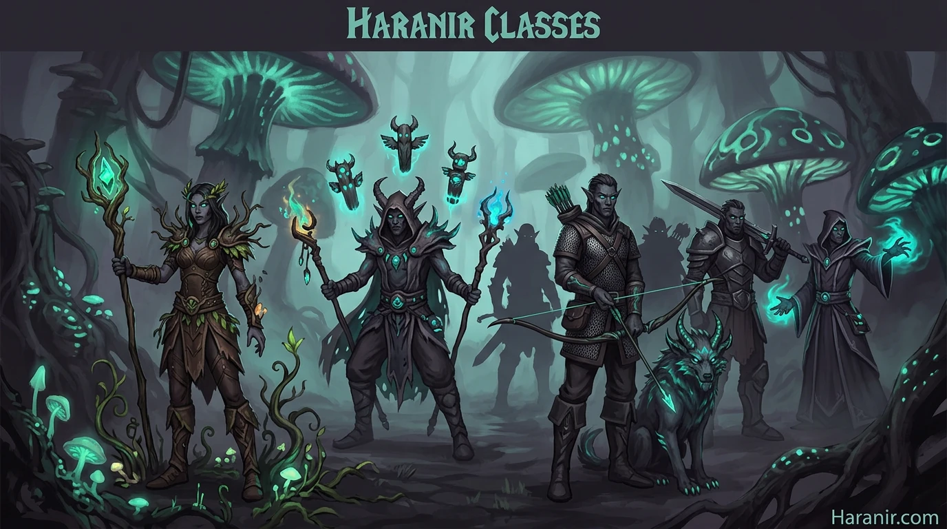 Haranir classes overview - Druid Shaman Hunter Priest Monk Rogue and more for allied race players