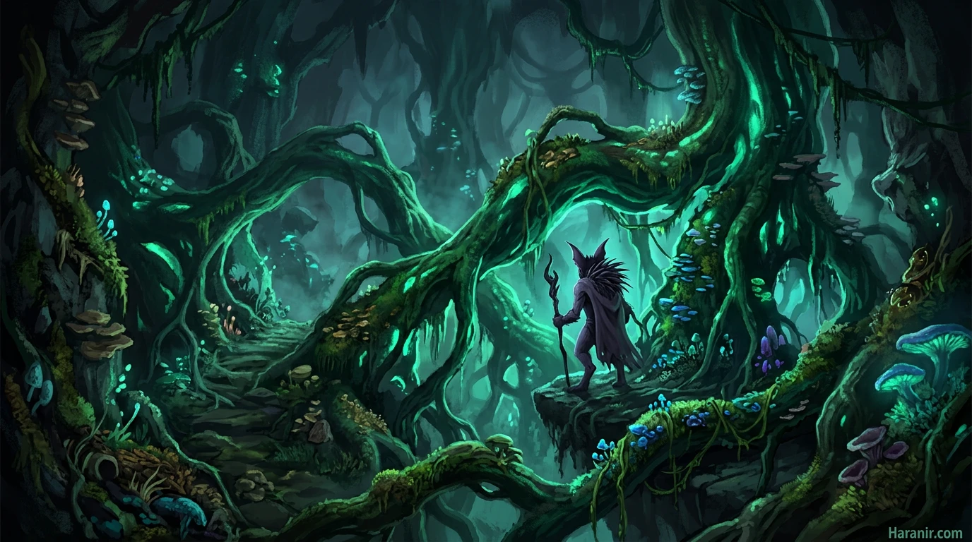 Elun'Ahir World Tree roots with Haranir guardians - Haranir lore tied to Shul'ka and ancient Azeroth history