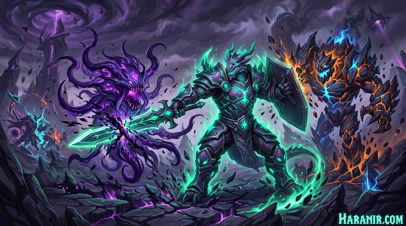 Haranir passive racials - bonus damage and mitigation versus Aberration and Elemental enemy types in WoW PvE